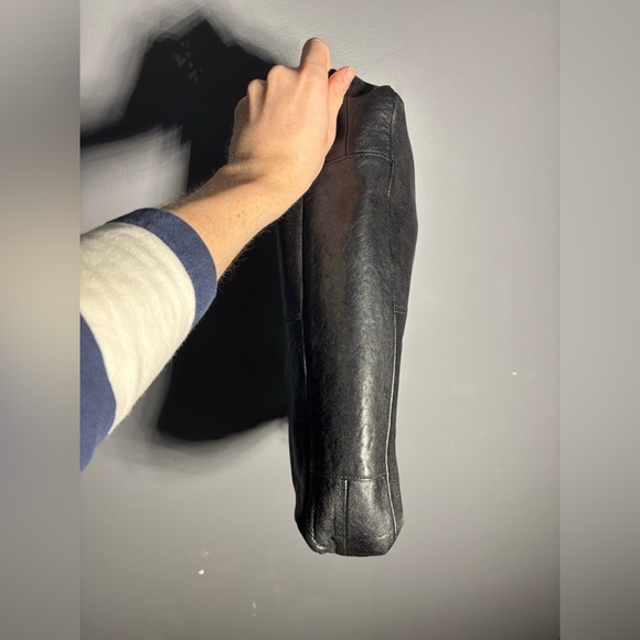 Coach Ashley Black Leather Satchel Handbag - Picture 3 of 7